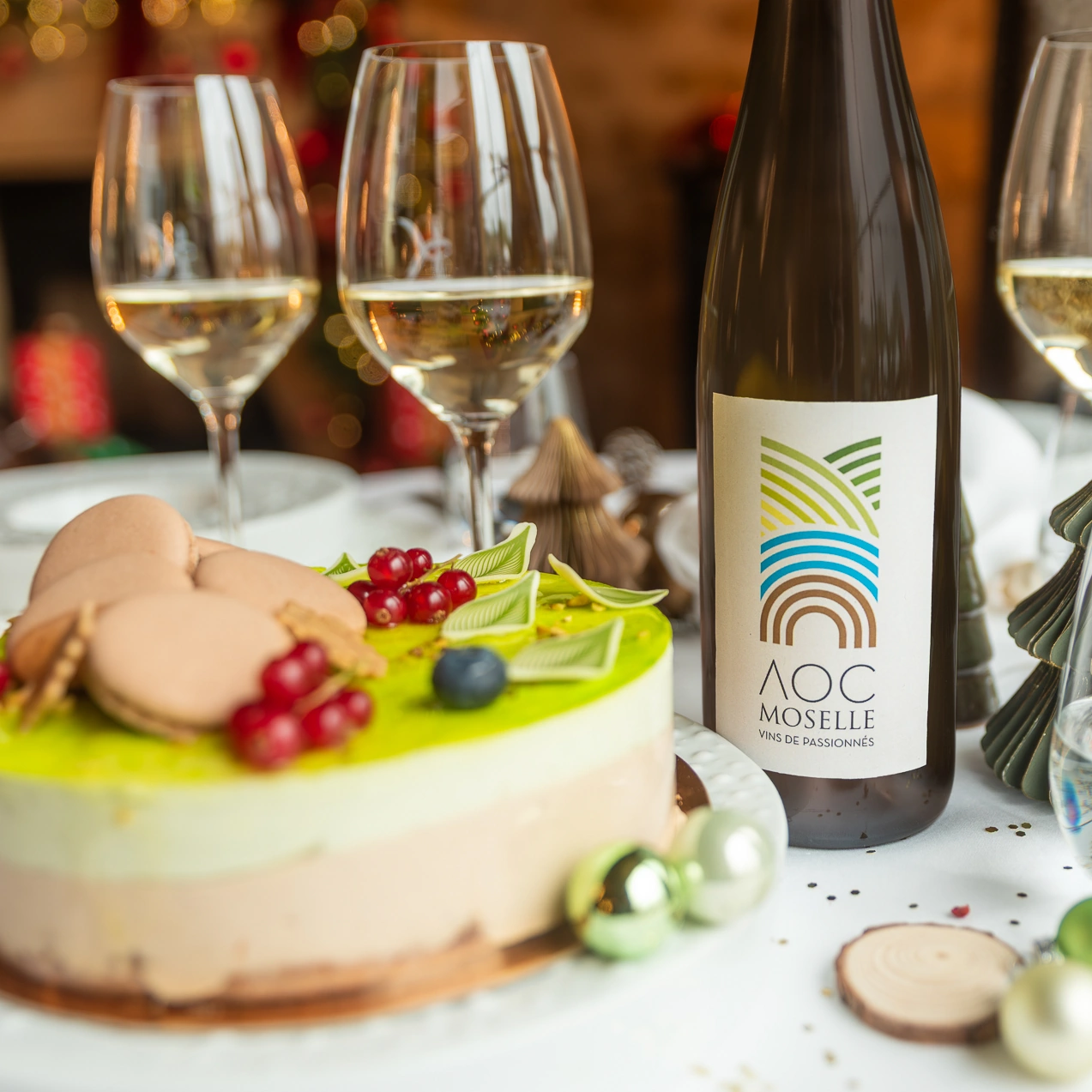 Desserts de Noël locaux associés à un mousseux IGP Lorraine